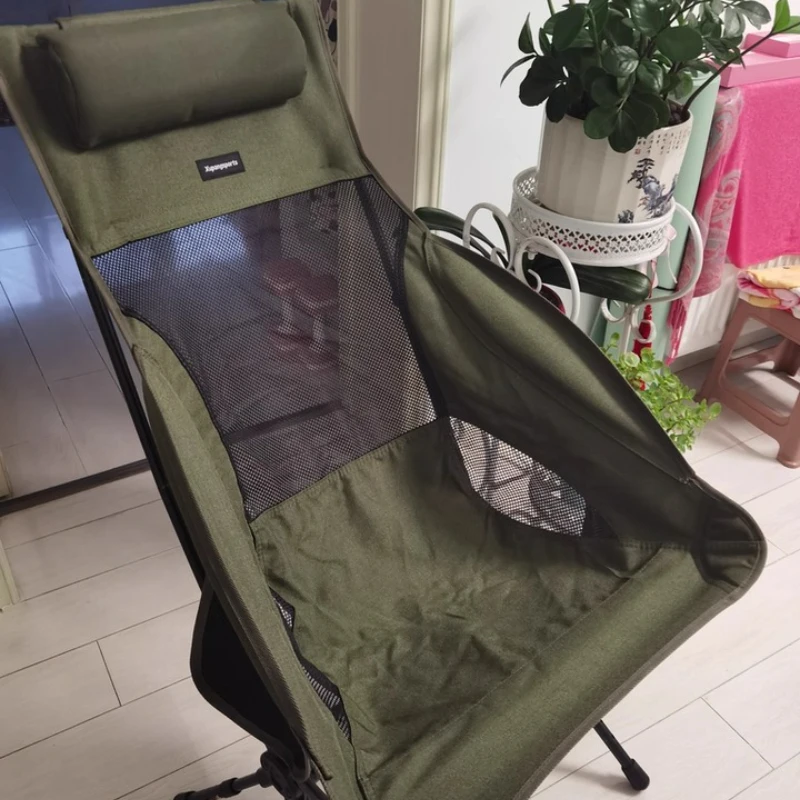 

‌Aluminum Folding Chair, Adjustable Moon Chair, Portable Recliner for Camping, Multi-Function Picnic Seat with Carry Bag