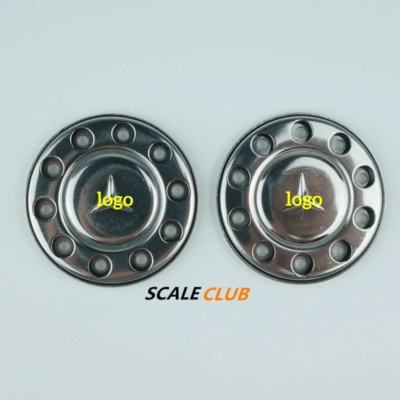 Scaleclub Model 1/14 Metal Wheel Retainer Suitable For Tamiya Lesu For Scania Man Actros Volvo Car  Parts RcTruck Trailer Tipper