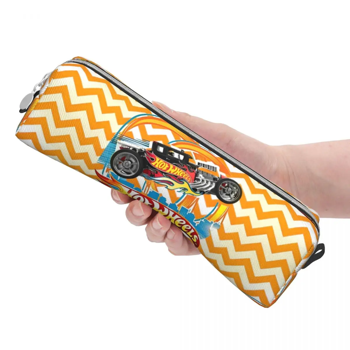 Cartoon Racing Hot Wheelss Unleashed Astuccio per matite Astuccio portapenne per ragazze Ragazzi Borse Studenti Scuola di cancelleria cosmetica