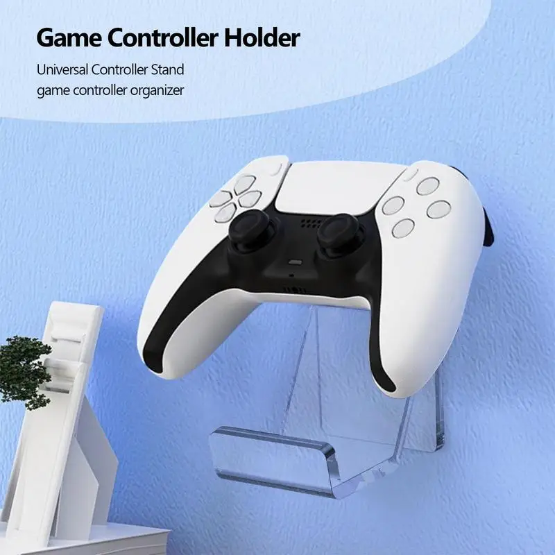 Game Controller Wall Stands Bracket Controller Holder Acrylic Universal Controller Stand Headset Holder With Adhesive Screws