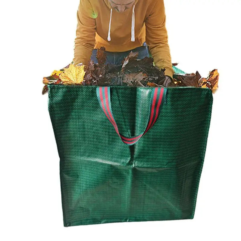 Lawn And Leaf Bag Convenient Portable Garden Waste Bag Large Capacity Garden Bag Reusable Leaf Debris Yard Storage Container box