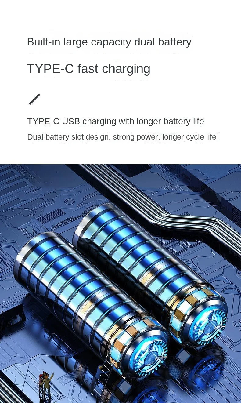 Tragbarer Clip-Lüfter USB wiederauf ladbarer 3-Gang-Funk-Handlüfter Clip Zirkulator-Lüfter für Camping-Desktop-Büro – Detail 19