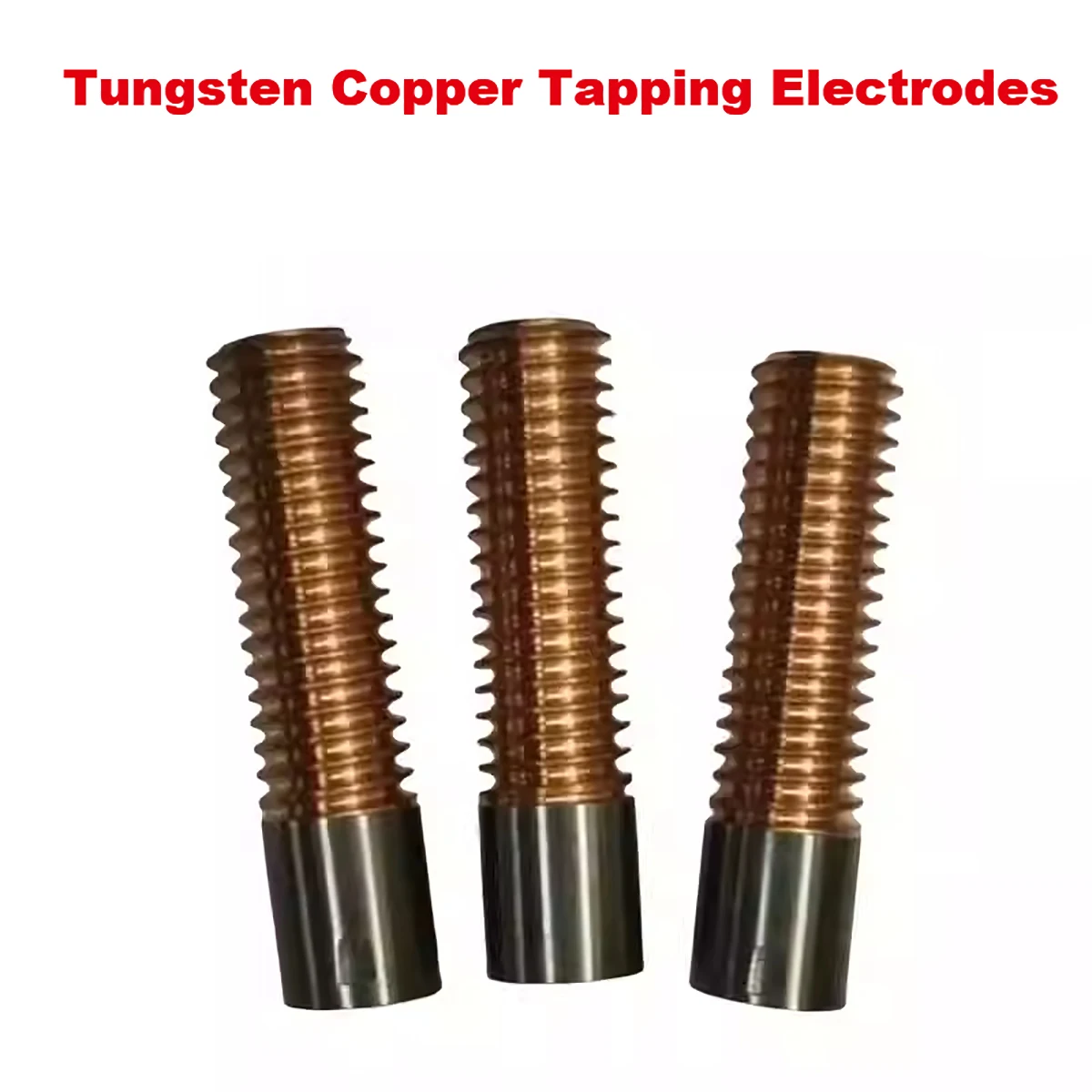 

1Pcs W70Cu30 Tungsten Copper Tapping Electrodes EDM Machine Screw Thread Anode Electrode Metric M1.2-M24 Length 40mm - 120mm