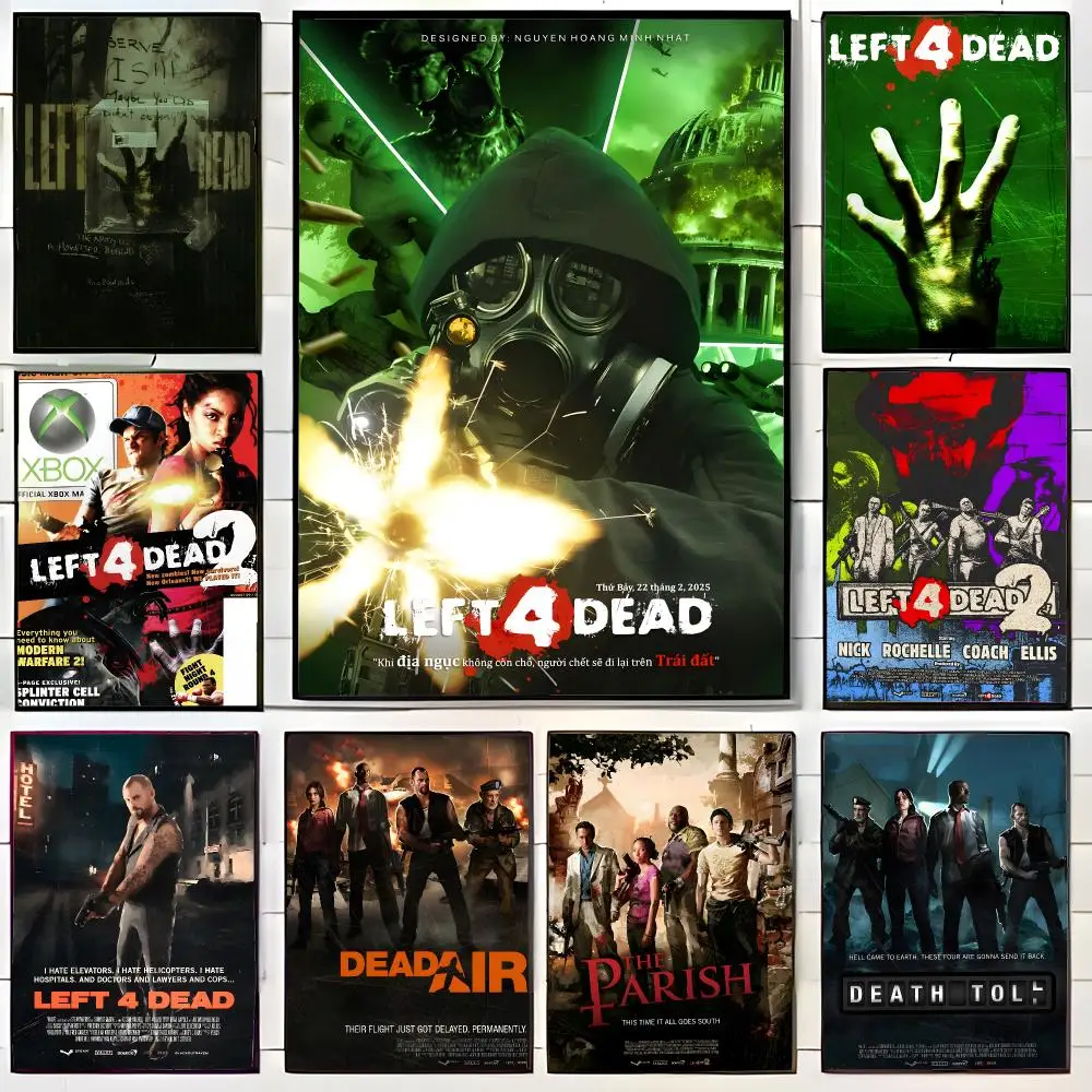 Co-op Shooter Left 4 Dead Poster Wall Art Print Decorative Mural Home Decor Gift Unframed