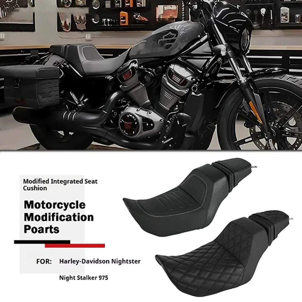 For Harley Nightster 975 RH975 RH975S Step-Up Seat 2-Up SaddleGel Comfort No-Drill Accesorios Moto