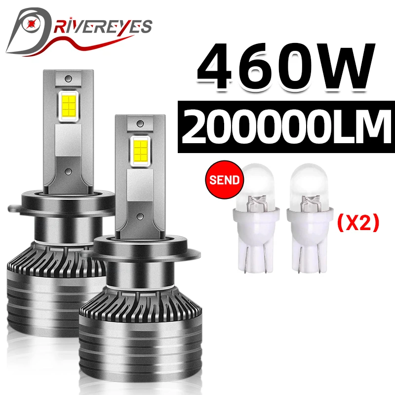 

H4 LED Canbus 6500K 200000LM 460W Super Led H7 H11 H1 H8 9012 HB3 9005 HB4 9006 9012 H9 H16 5570 CSP Led Light for Car Fog Lamps