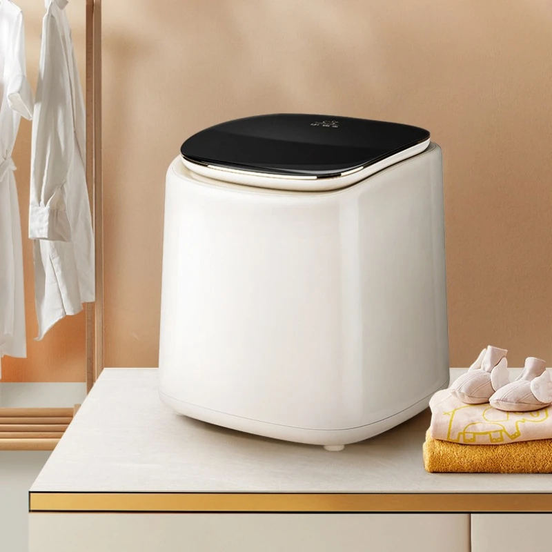 Mini Fully Automatic Underwear Washing Machine, All In One Wash Dry Spin Small Sock Laundry Washer