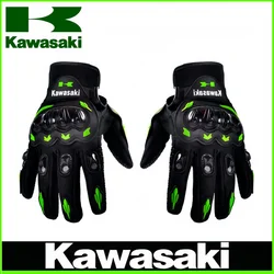 Мотоциклетные Перчатки Kawasaki, летние перчатки для верховой езды с твердыми костяшками, тактические перчатки для мотокросса, квадроцикла, мотовездехода