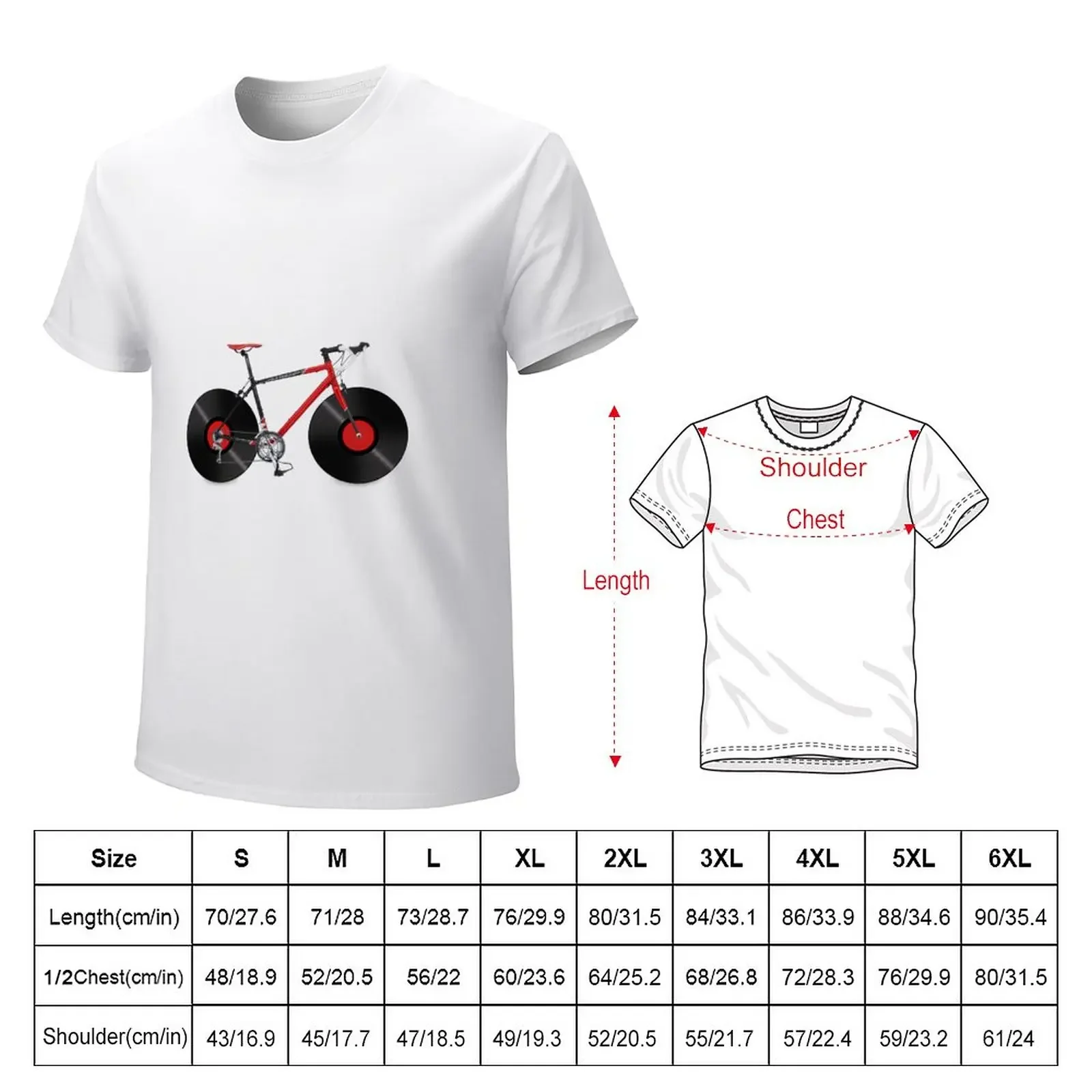 Vinyl Ride Record Bike T-Shirt