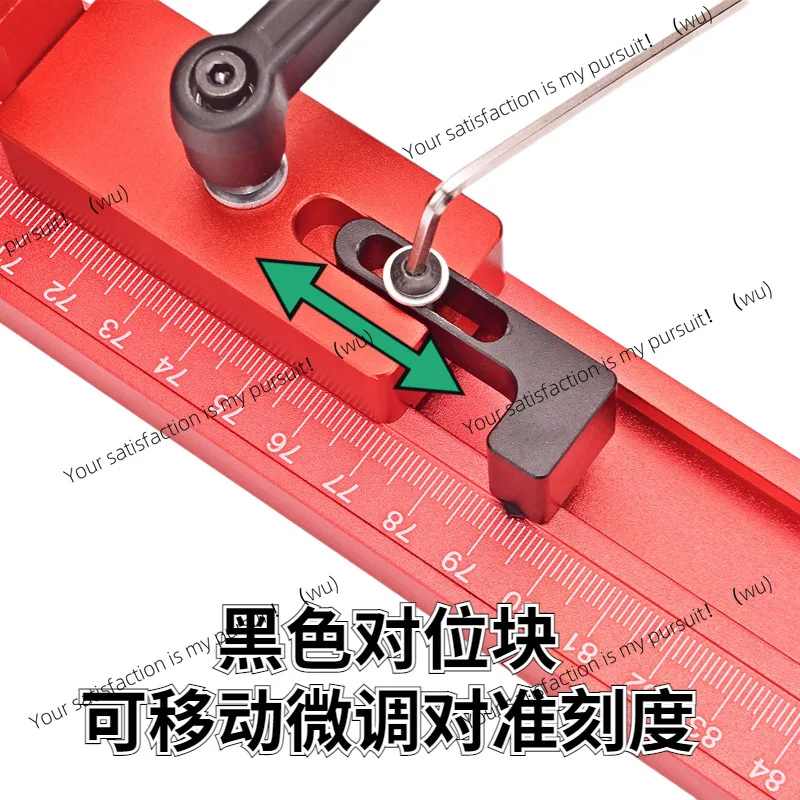 Woodworking type 45 chute limiter, rail positioner, woodworking table flip-chip table backer slide block