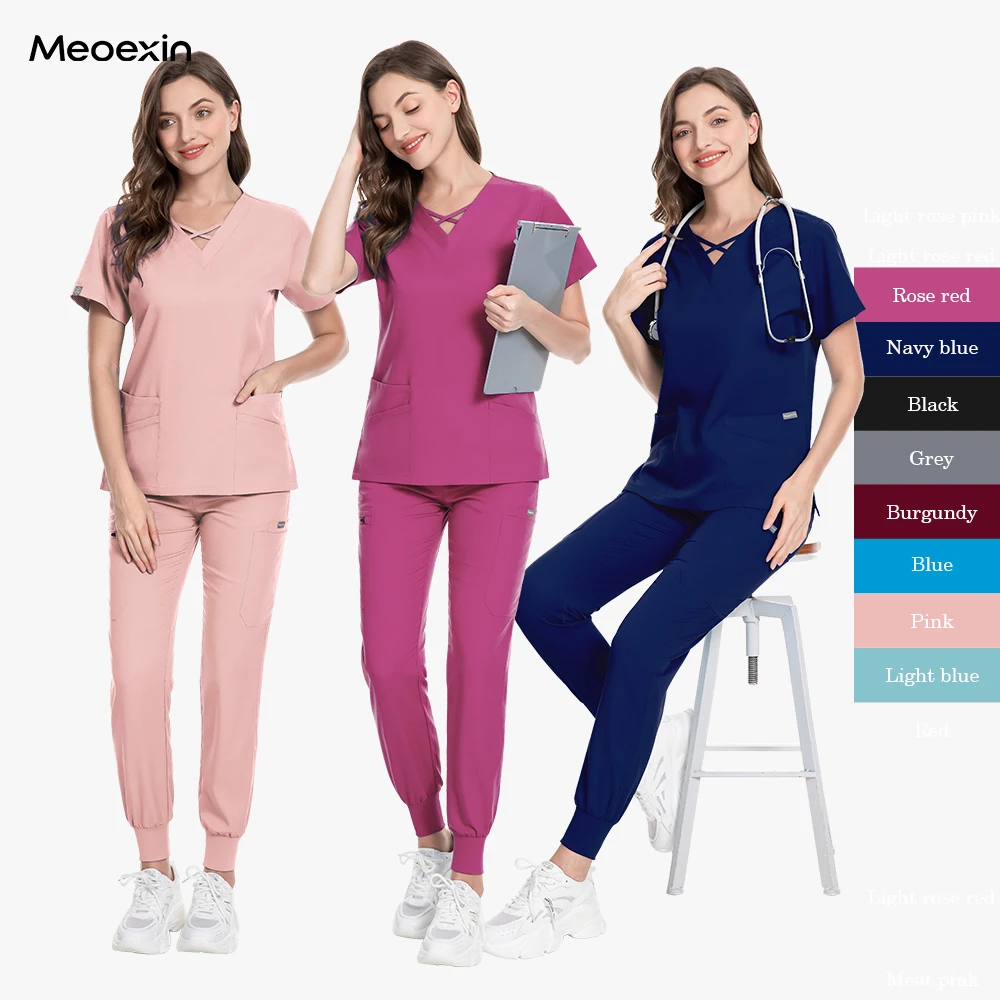 

Оптовая продажа, медицинская униформа для медсестер, косметика для домашних животных, стоматологическая клиника, рабочая униформа для врача, лабораторная мода, многоцветный комплект для бега для женщин