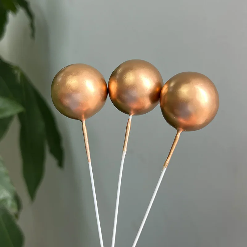 30 pçs/set bola bolo toppers preto ouro bolas feliz aniversário bolo topper babay chuveiro decoração aniversário batismo festa bolo suprimentos