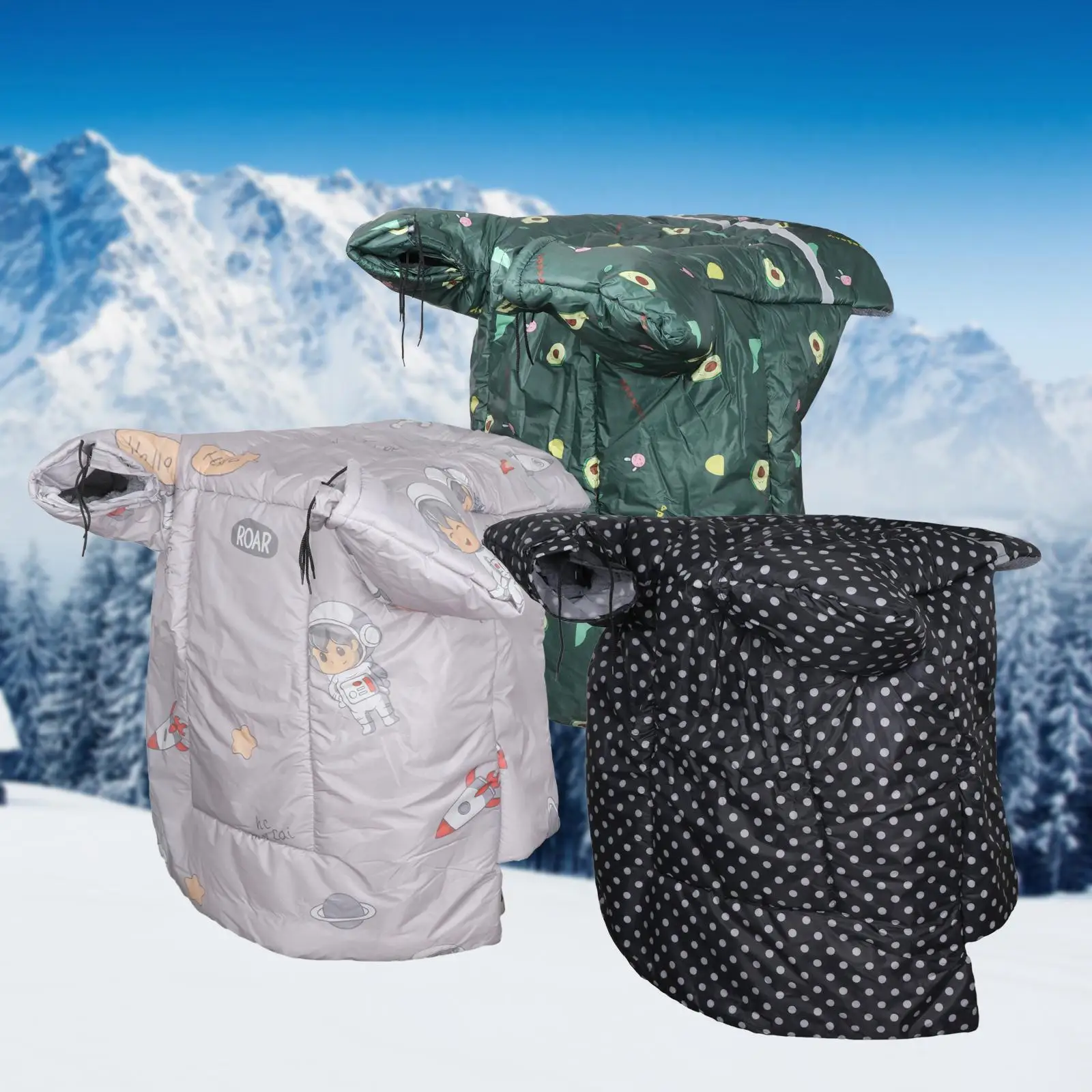 Image 6: Couverture de protection coupe-vent et imperméable pour tricycle électrique, avec couvre-jambes, pour le cyclisme en extérieur par temps froid