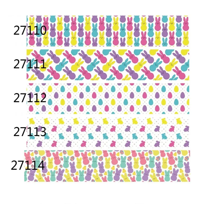 5 ярдов, Пасхальная Радужная лента в виде кролика с мультяшным принтом, корсажная лента для бантов, подарки «сделай сам», аксессуары для шитья, материалы для рукоделия 5 ярдов, Пасхальная Радужная лента в виде кролика с мультяшным принтом, корсажная лента для бантов, подарки «сделай сам», аксессуары для шитья, материалы для рукоделия