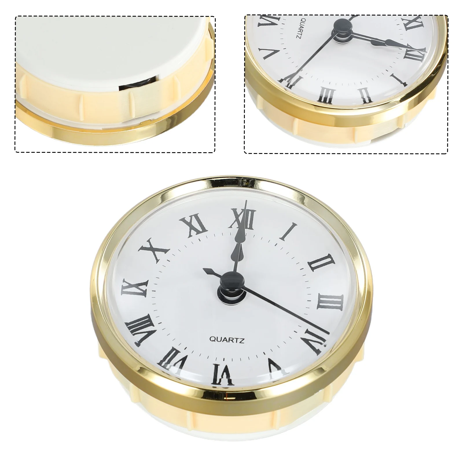 80mm Quartz Clock Inserts Movement Replacement Roman Arabic Numerals DIY Handmade Watch Wall Clock Repair Accessories