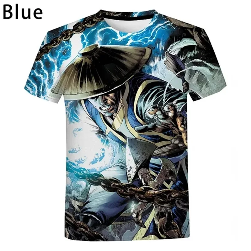 3D Print Mortal Kombat Graphic T Shirts For Men Women Fighting Game Streetwear Tee Tops Short Sleeve Oversized Men Tshirt