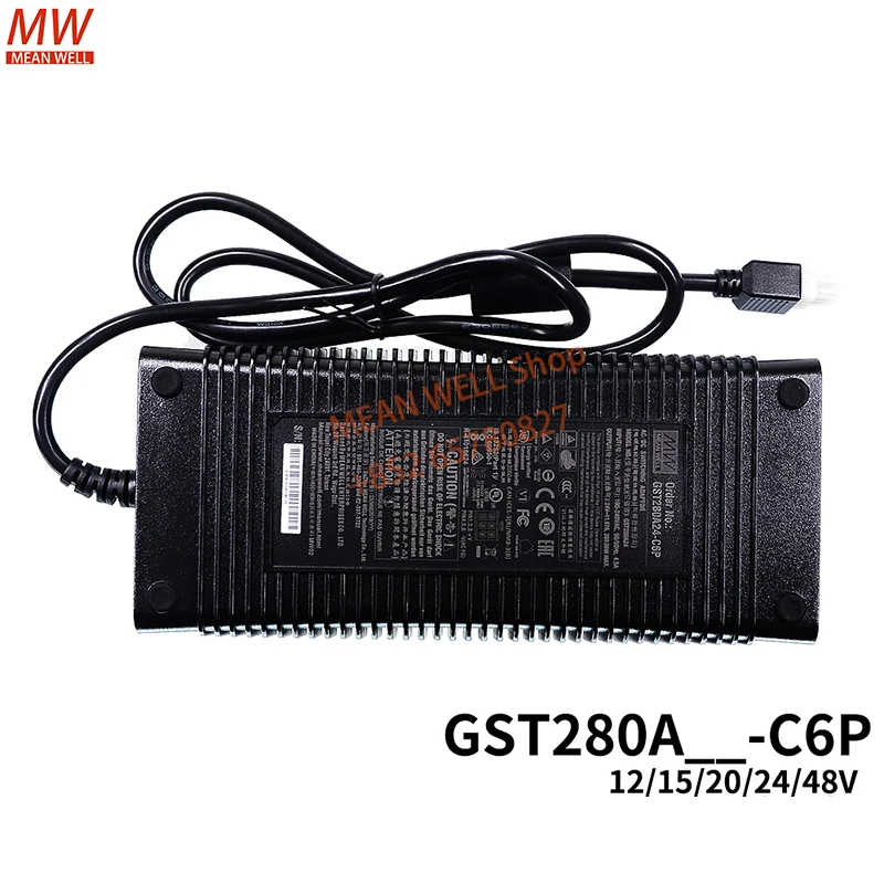 MEAN WELL Power Supply Original 280W AC-DC Reliable Green Industrial Adaptor GST280A12 15 20 36 GST280A24-C6P GST280A48-C6P