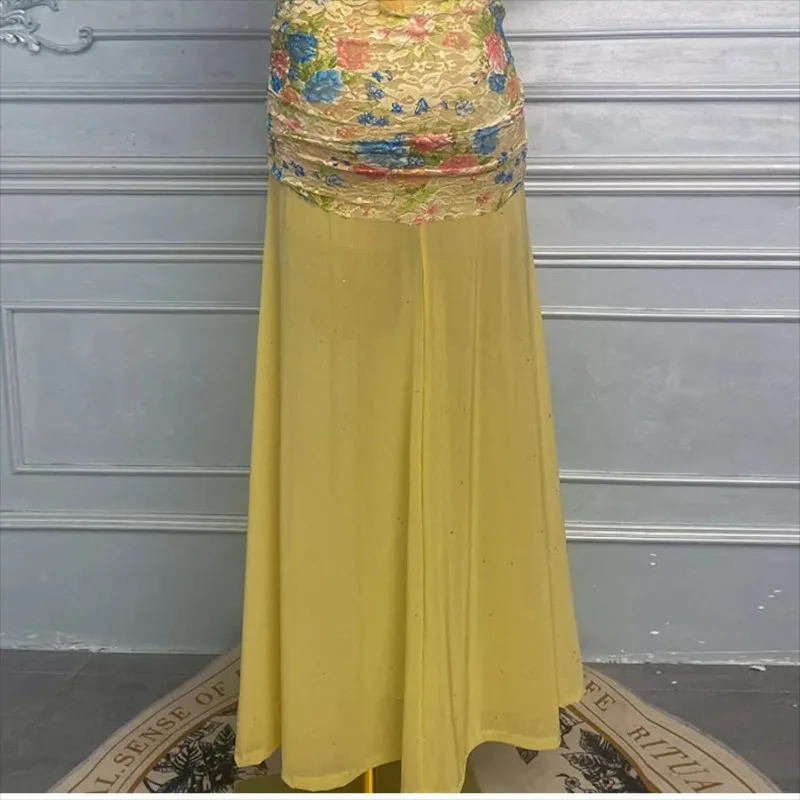 Customized Belly Dance Practice Dress Performance Clothing Female Women Oriental Dance Costumes Set Exotic Dancewear