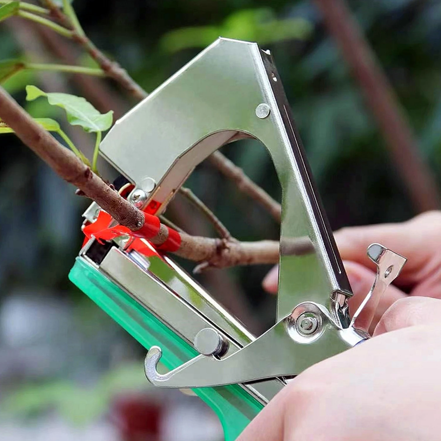 1/2 Unidades de Máquina Atadora Manual de Jardín, Herramienta de Atado Manual para Árboles Frutales, Enredaderas, Vegetales y Ramas de Flores, Herramienta de Atado de Alta Eficiencia para Soporte de Plantas, para Verduras, Uvas, Tomates, Pepinos y Jardín