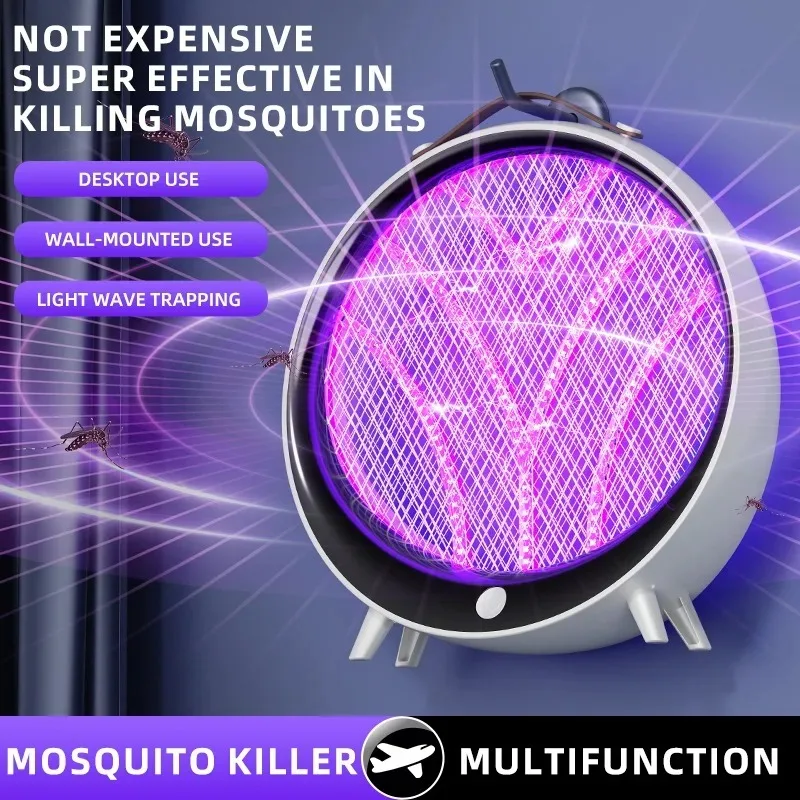 Rechargeable Mosquito Killer Lamp Home and Outdoor 2-in-1 Multifunctional Mosquito Killer Device Physical Mosquito Repellent