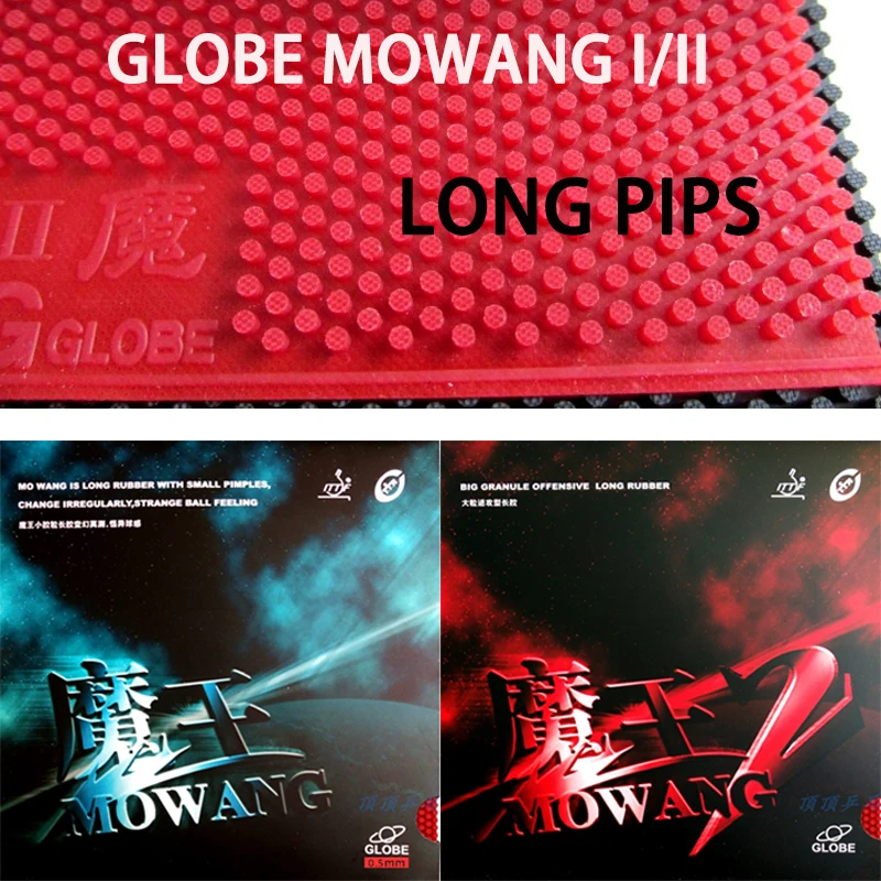Original Globe MOWANG I/II Table Tennis Rubber Long Pips OX Small/Medium Particles Ping Pong Rubber Durabel&Weired Single Rubber