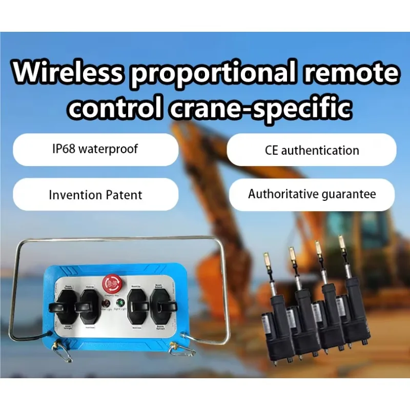 Wireless Crane Remote 12V 24V Semi Automatic Hydraulic 4 Joysticks Industry Remote Control for Truck