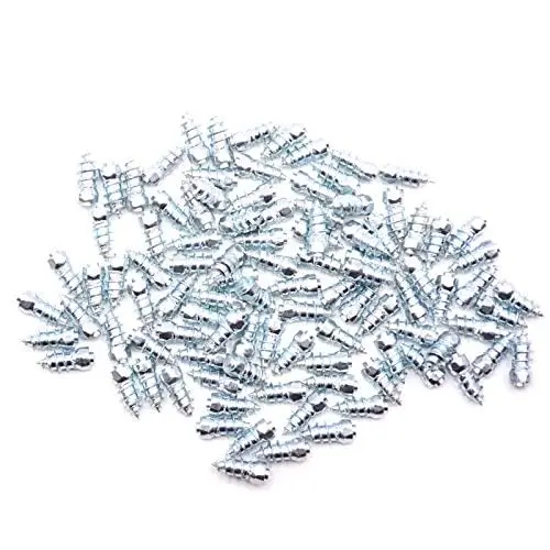 

100pcs 15mm Car Tire Stud Screws Wheel Tyre Anti-Slip Snow Spikes for Snowmobile