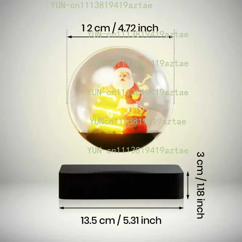 Magnetic Levitating Santa Claus Decor 360° Floating Rotating Desk Ornament Christmas Kids Gift Accessories