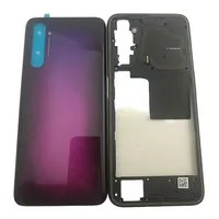 Full Housing Case For OPPO Realme 6 Pro Middle Frame Front Bezel+Glass Battery Cover door Replacement Parts