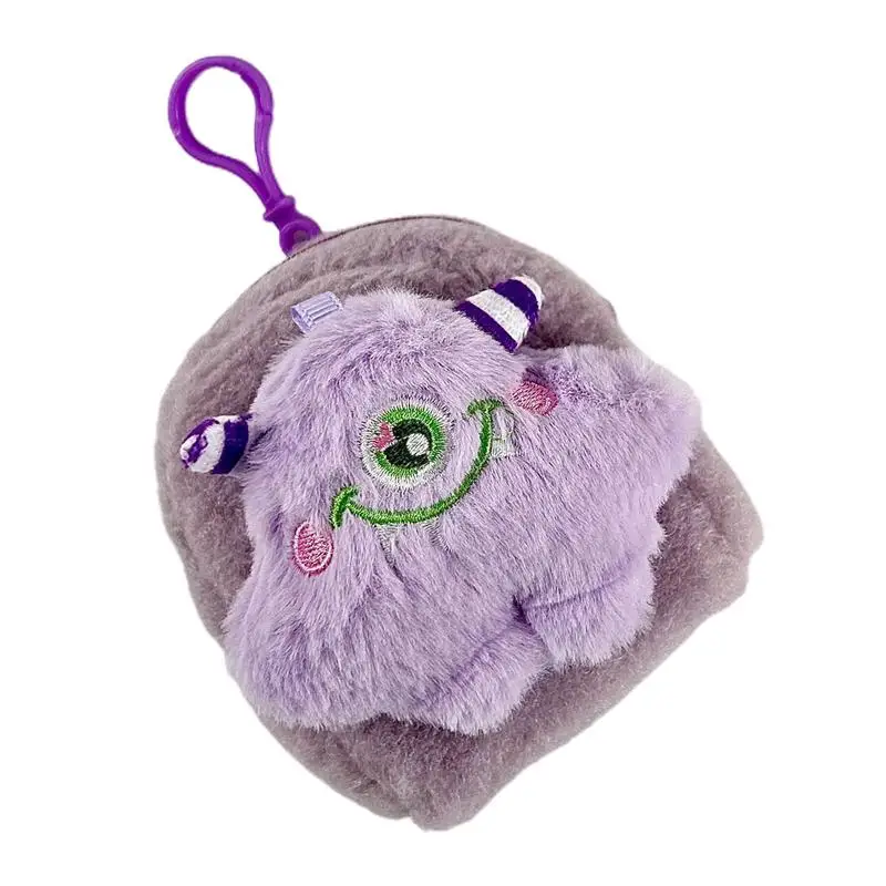 Portamonete e portamonete Portachiavi Portafoglio per bambini in peluche di cartone animato Mini portamonete in materiale peluche per matrimoni Uso quotidiano