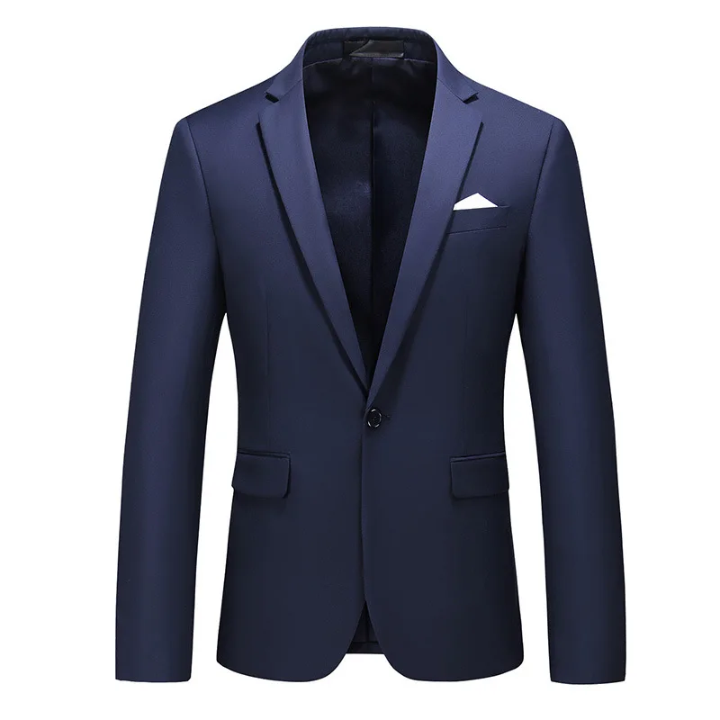 P-74 New Groom Wedding Dress Formal Suit Korean Slim Fit Multicolor Suit Set Multicolor Multisize