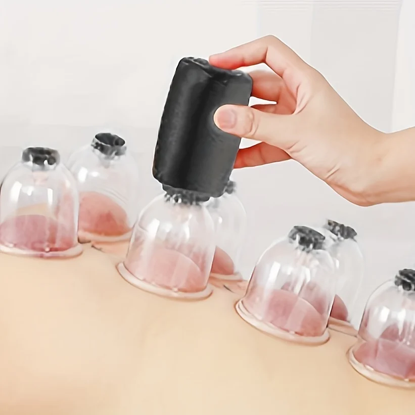 

Cupping Set Professional Chinese Acupoint Cupping Treatment Set Portable Sucker Cupping Set With Vacuum