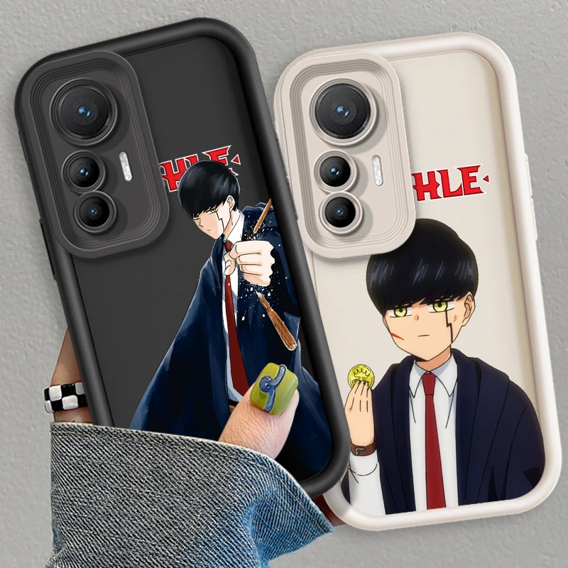 Anime Art M-Mashle Cool Eye Ladder For Xiaomi MI 14 12T 11 Lite Poco M3 X5 X4 F5 F4 F3 F2 GT Pro 5G TPU Phone Case