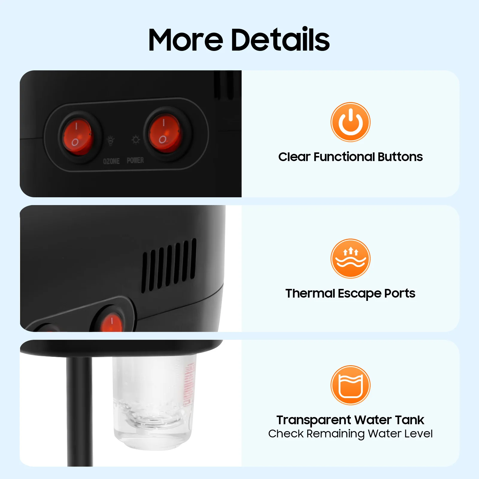 Vaporizador facial profesional de 750 ml, vaporizador facial de ozono caliente, vaporizador de nano atomización para salón de belleza y tienda de spa