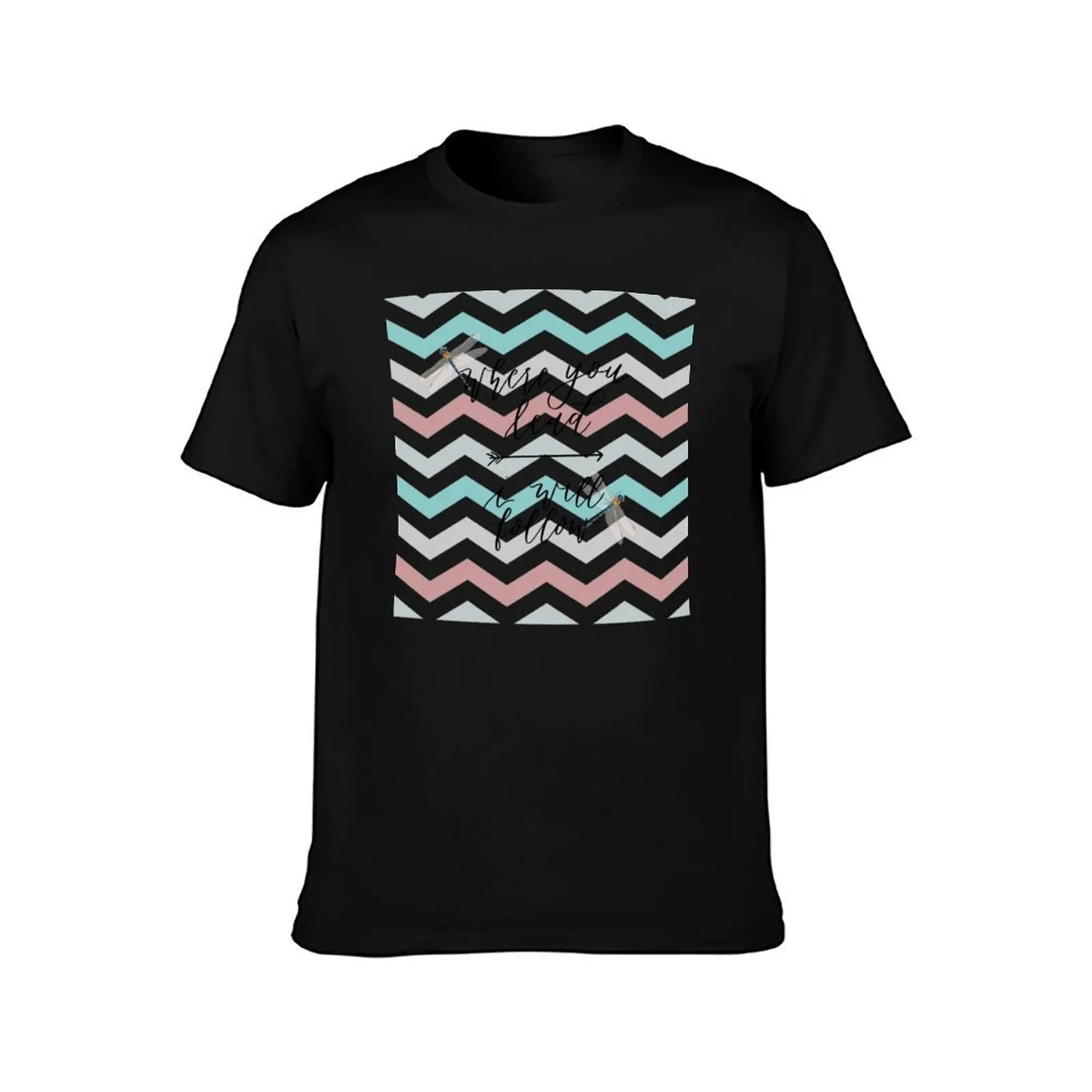 Where you lead I will follow.. GG T-Shirt, Summer Casual Cotton Tee, Oversized Streetwear Tops, Vintage Graphic Print