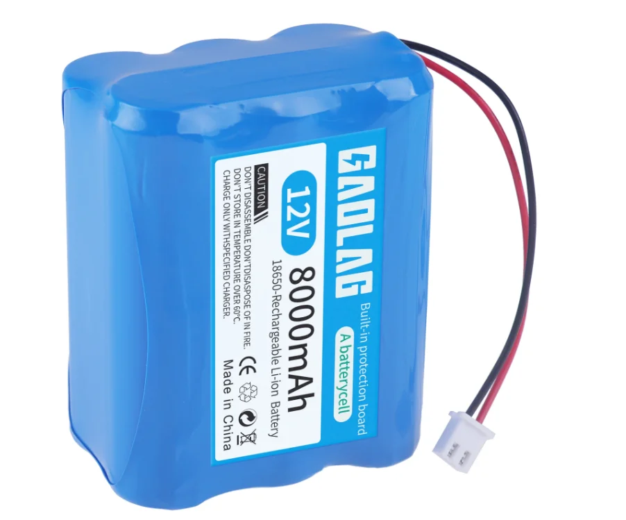 3.7V 7.4V 11.1V 12V 18650 12000mAh met draden Lithium-ion oplaadbare batterij met PCB voor Bluetooth Speaker zonne-koplampen