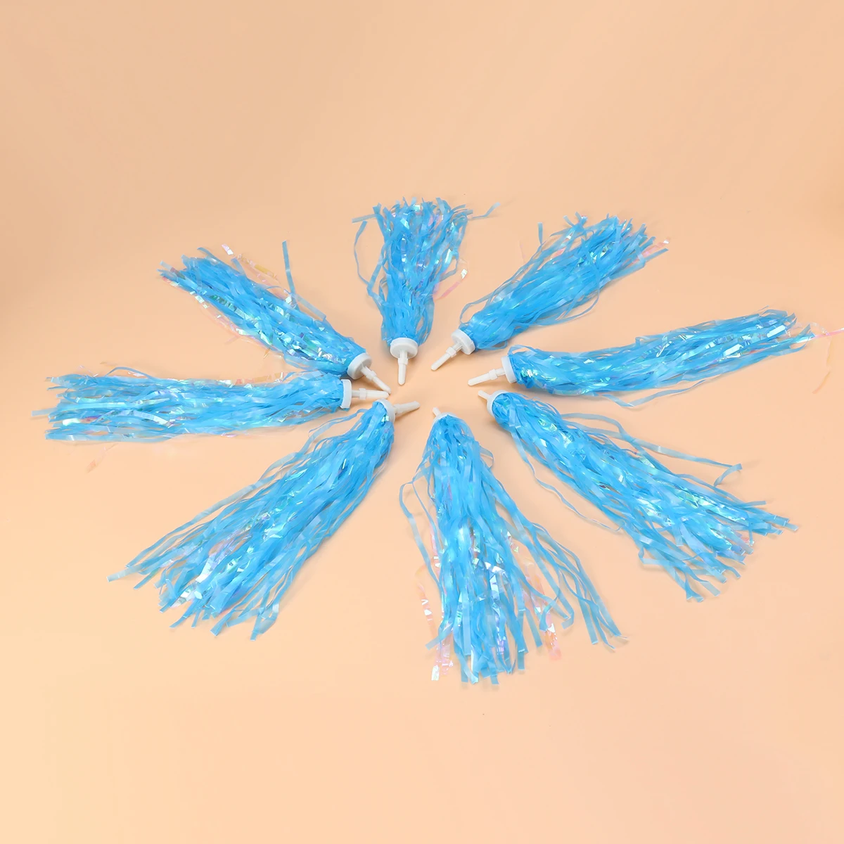 

Kids Bike Handlebar Streamers Sparkly Colorful Ribbons For Bicycles Tricycles Scooters Sky-Blue