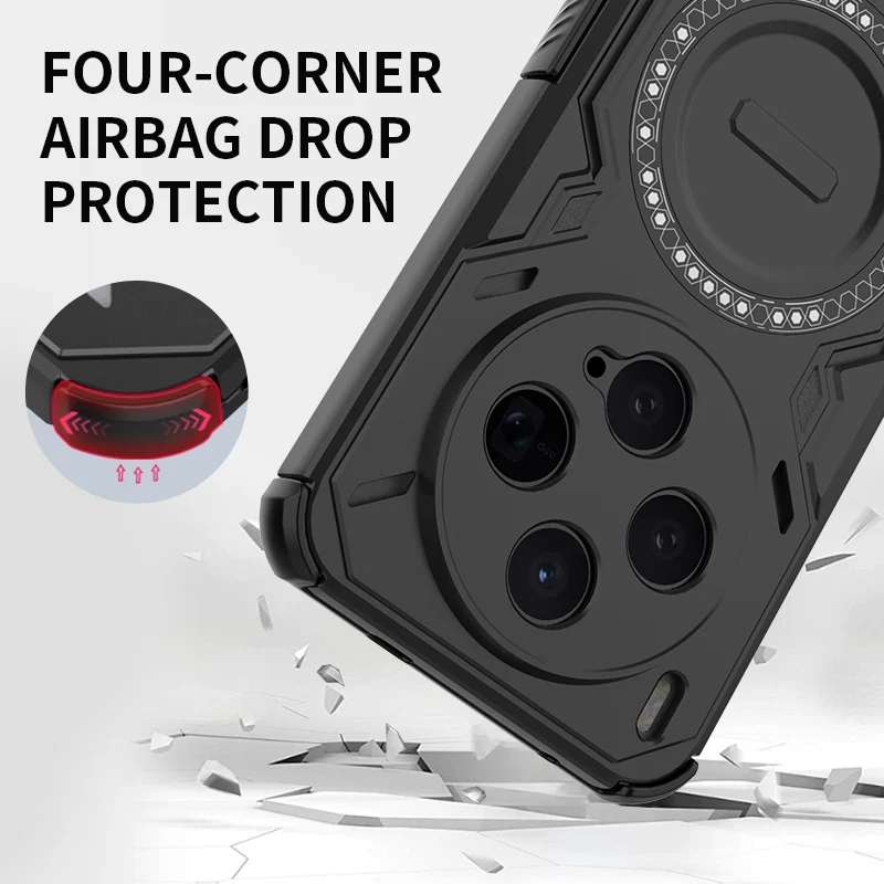 حافظة حماية للعدسة تبديد الحرارة لهاتف Vivo X300 Pro 5G غطاء شحن لاسلكي مغناطيسي Fundas Coque