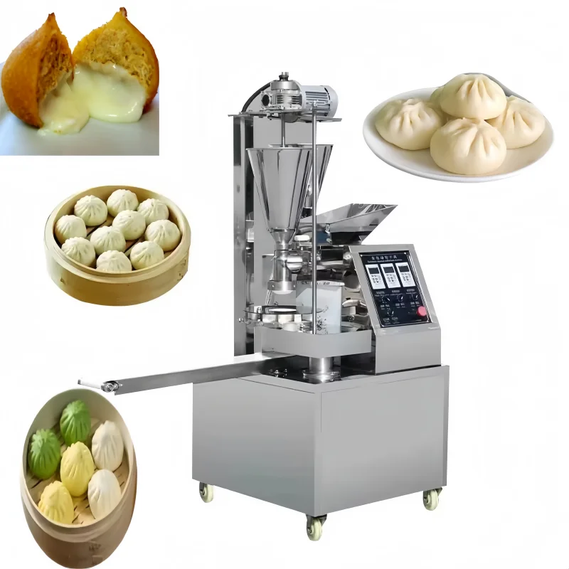 Produto automático de grãos pequenos feito à mão Baozi Mochi Siopao fabricante de pão cozido no vapor Momo que faz a máquina para uso doméstico