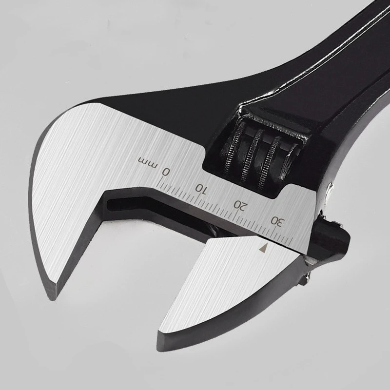 6 8 10 12 بوصة مجموعة مفاتيح قابلة للتعديل مقاومة للتآكل بلمسة نهائية من أكسيد الأسود لإصلاحات السباكة المنزلية للسيارات