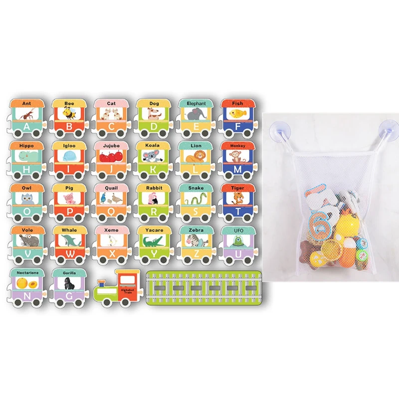 Alphabet Train Baby Bath Toys Fun Foam Floating Toy Children Early Educational Toy Bathroom Bathtub Game For Kids Gifts TMZ