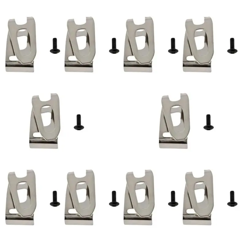 SHGO-10Pcs, 346449-3 Belt Clip Screw Kit,Fits For Cordless Tools Belt Hooks Part Fits For Hook Slim And Short