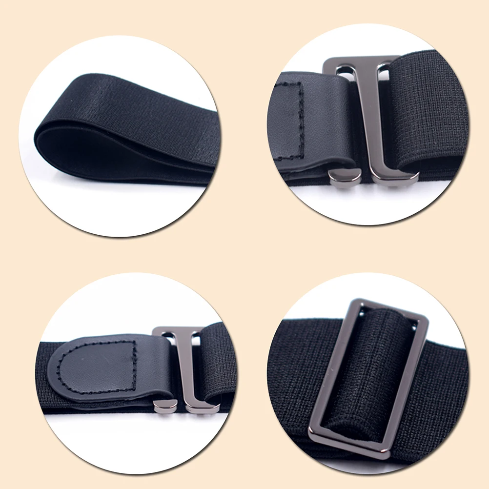 

Anti-slip Anti-wrinkle Shirt Stay Belt Lock Undergarment Stays for Men Women Elastic Sweat Resistant Daily Use Pants Accessory