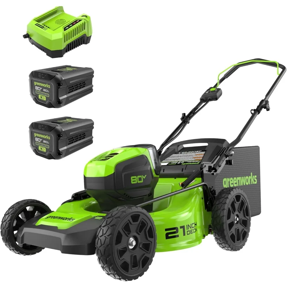 

80V 21" Brushless Cordless (Push) Lawn Mower (75+ Compatible Tools), (2) 2.0Ah Batteries and 30 Minute Rapid Charger Included