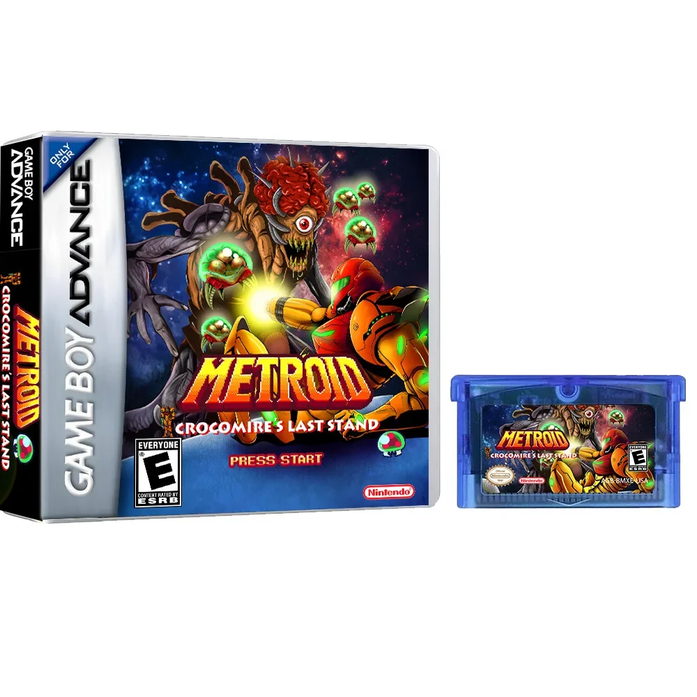 GBA Game Card Metroid Prime: Crokomir\'s Last Stand  Revised Game English Battery Notes