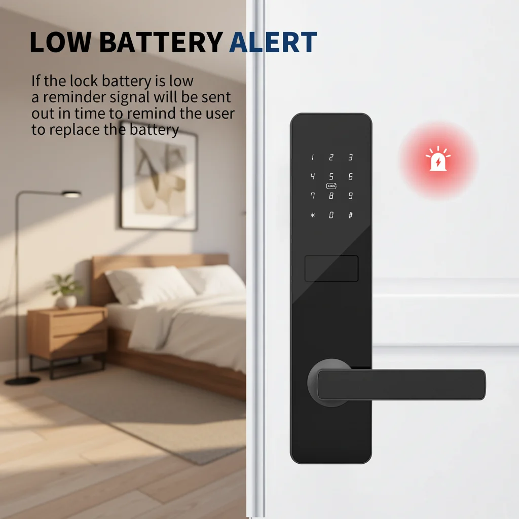Bluelock Grade C TTLock Smart Door Lock OEM RFID Card Password Recognition Wisapartment Control ODM Digital Intelligent Lock