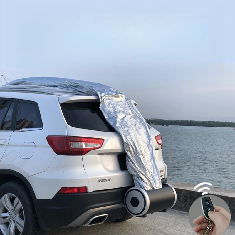rear-mounted car fully automatic car clothes and covers,  sunscreen and heat insulation, universal in all seasons