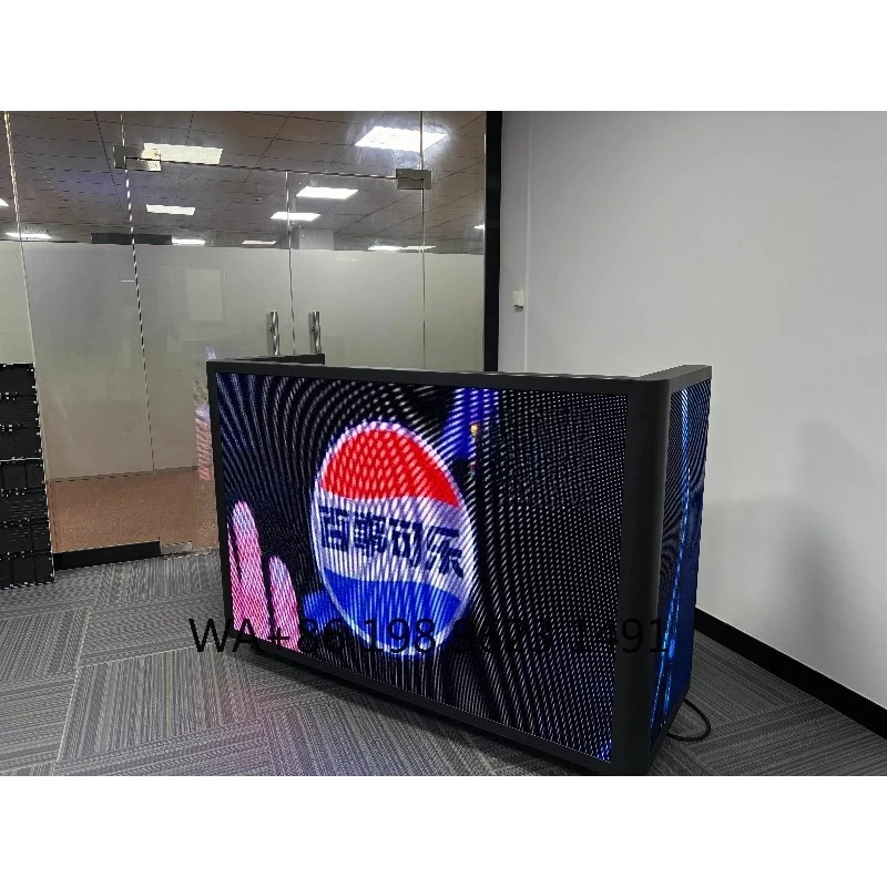 Portable DJ Booth Facade LED Video Wall DisplayScreen for Night Club Bar Stage Performance Party Event Decoration Lighting Stand