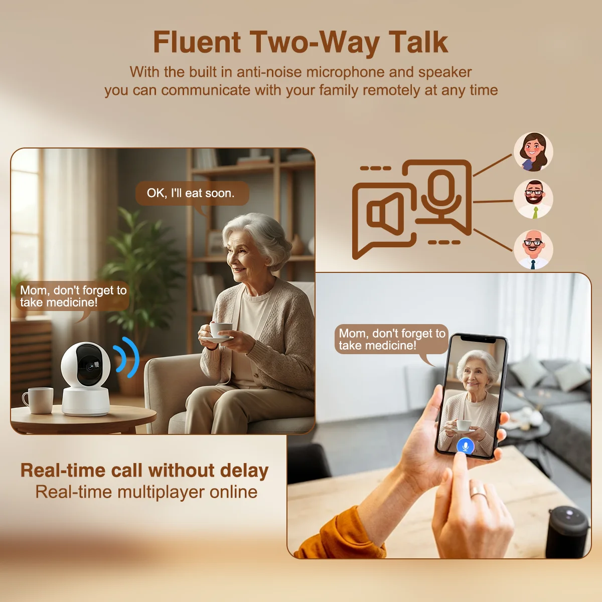 2.4G 300W Tuya Smart Mini WiFi IP Camera Remote Wireless Surveillance Auto Tracking Of Human Home Security CCTV Baby Pet Monitor
