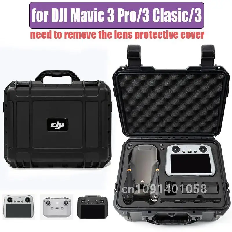 Explosion Proof Box For DJI Mavic 3 Classic Shockproof Waterproof Hard Carrying Case Safety Storage Bag for DJI Mavic 3